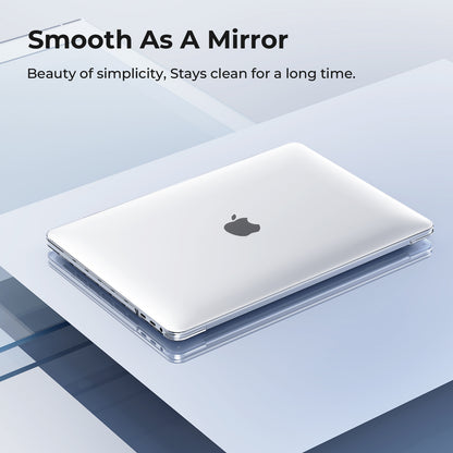 EooCoo Crystal Clear Hard Case for MacBook Pro 13 inch (M2 2024–2016, M1) with Keyboard Cover & Screen Protector - Protective Slim Fit