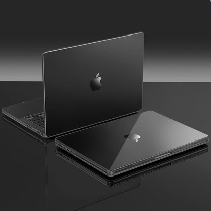 EooCoo Black Clear Hard Case for MacBook Pro 14 Inch (2025–2021, M4/M3/M2/M1 Pro/Max) – Anti-Scratch, Anti-Fingerprint, Snap-On Protective Cover with Keyboard & Screen Protector