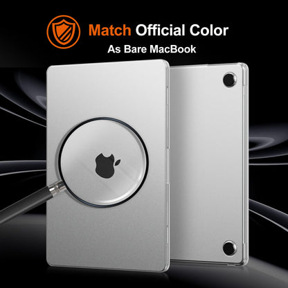 EooCoo Ultra Thin Clear Case for MacBook Air 13.6" (2025–2022, M4/M3/M2) – Matte Frost Hard Shell with Keyboard Cover, Bare-Laptop Look