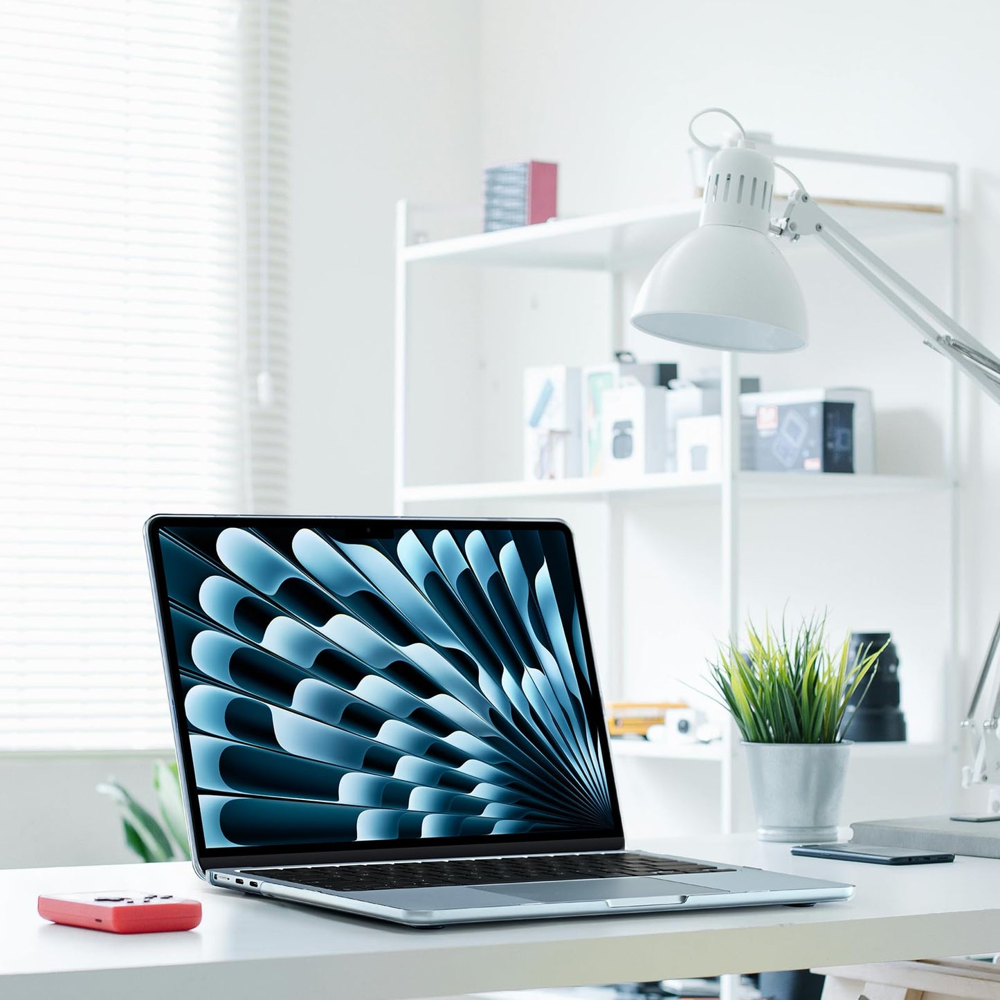 EooCoo Ultra Thin Crystal Sky Blue Case for MacBook Air 15" (M4/M3/M2, 2025–2023) – 100% Transparent Hard Shell with Keyboard Cover, Anti-Scratch, Anti-Fingerprint, Heat Dissipation